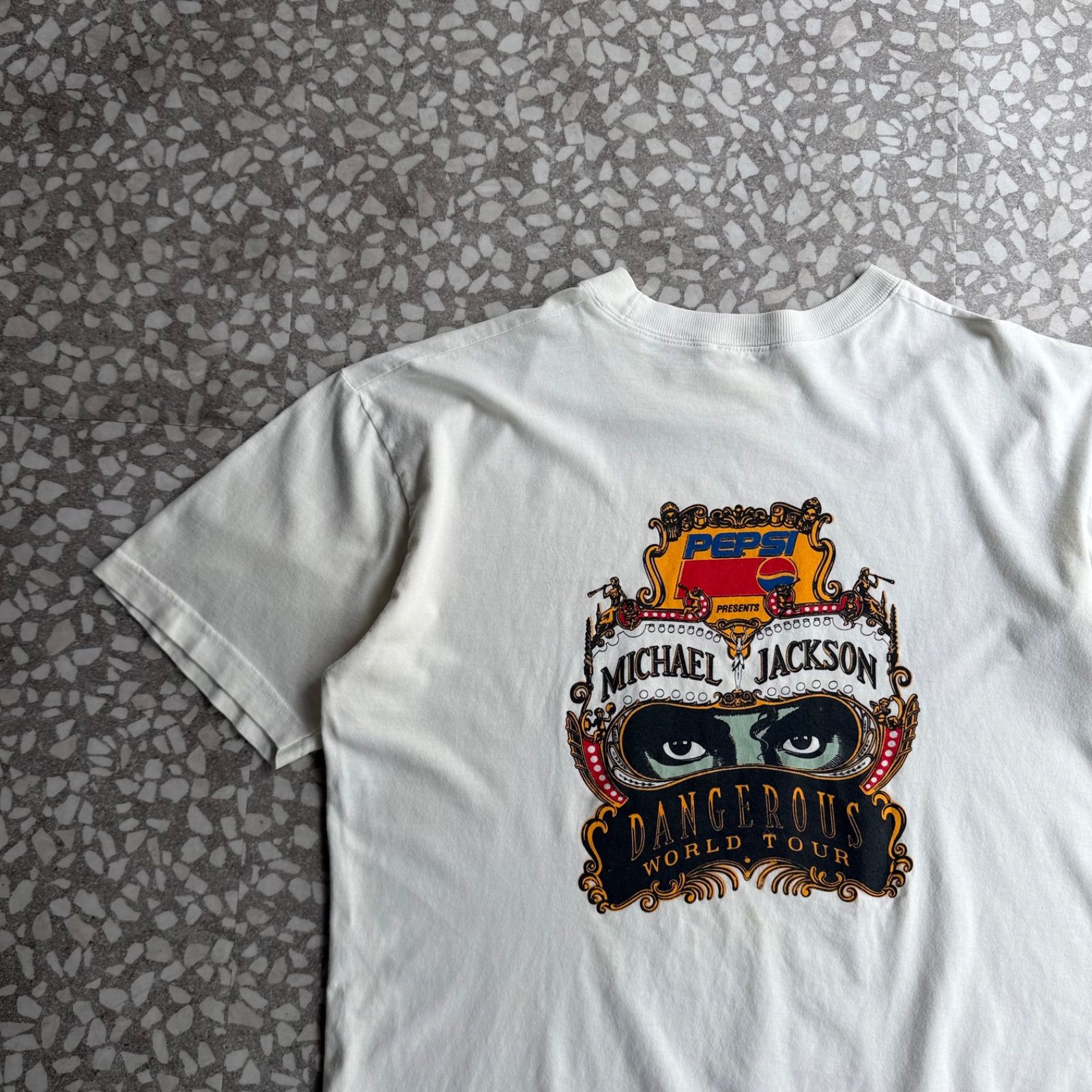 [ Archive アーカイブ Y2K ] MICHAEL JACKSON / 90’s- tour T-shirt マイケルジャクソン　90年代　ワールドツアー　ツアーTシャツ　ペプシ　両面プリント　半袖　Tシャツ