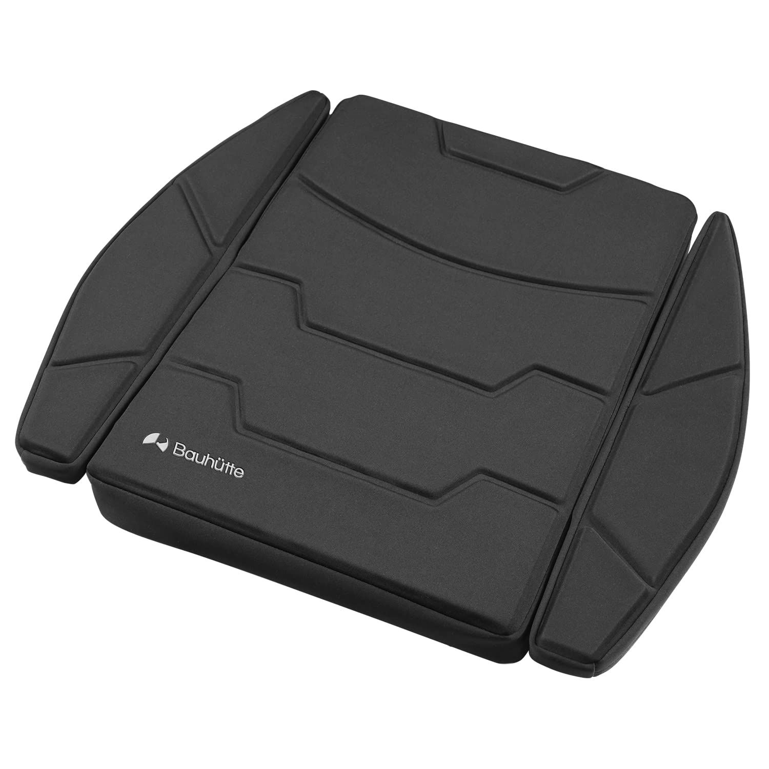 Bauhutte ( バウヒュッテ ) ゲーミング座布団ラージ 座面を平らに広げる ゲーミングチェア専用座布団 BC-150G-BKｍａ