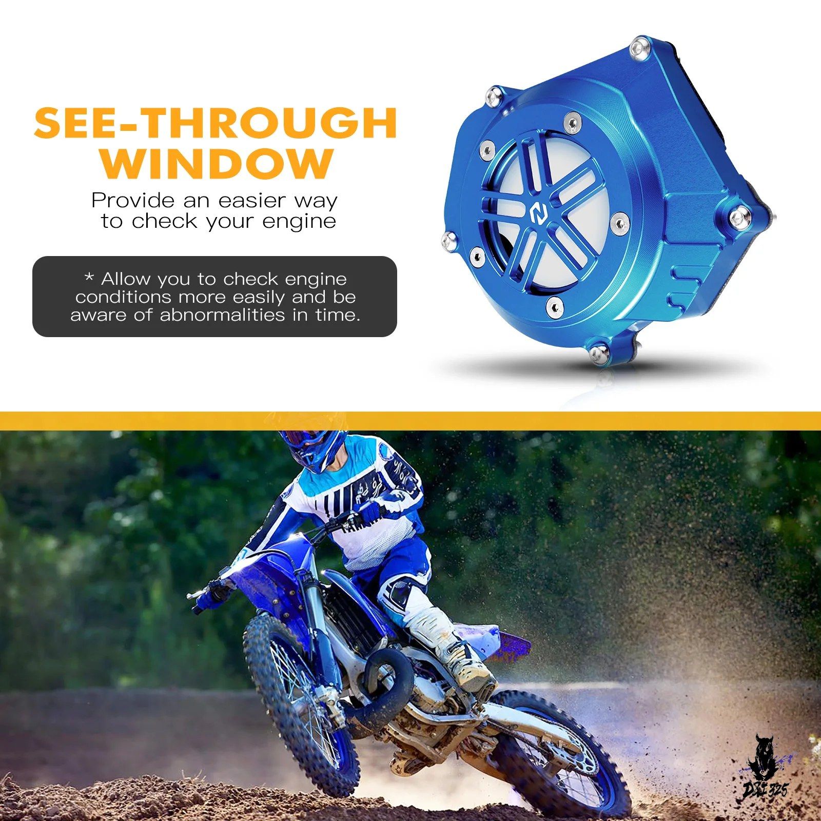 ヤマハ YZ250/YZ250X 1999-2024 用 ランクケースカバー ステーター発電機カバー