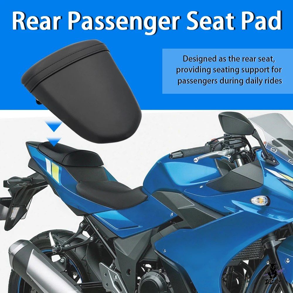 スズキ GSX250R/GSXR250 2017-2020 用 ブラックリアピリオン助手席クッション
