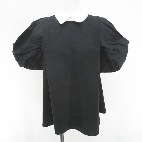 MACHATT マチャット 半袖 ブラウス シャツ ブラック マチャット MACHATT 半袖 カットソー ブラウス F 黒系 ブラック 切替