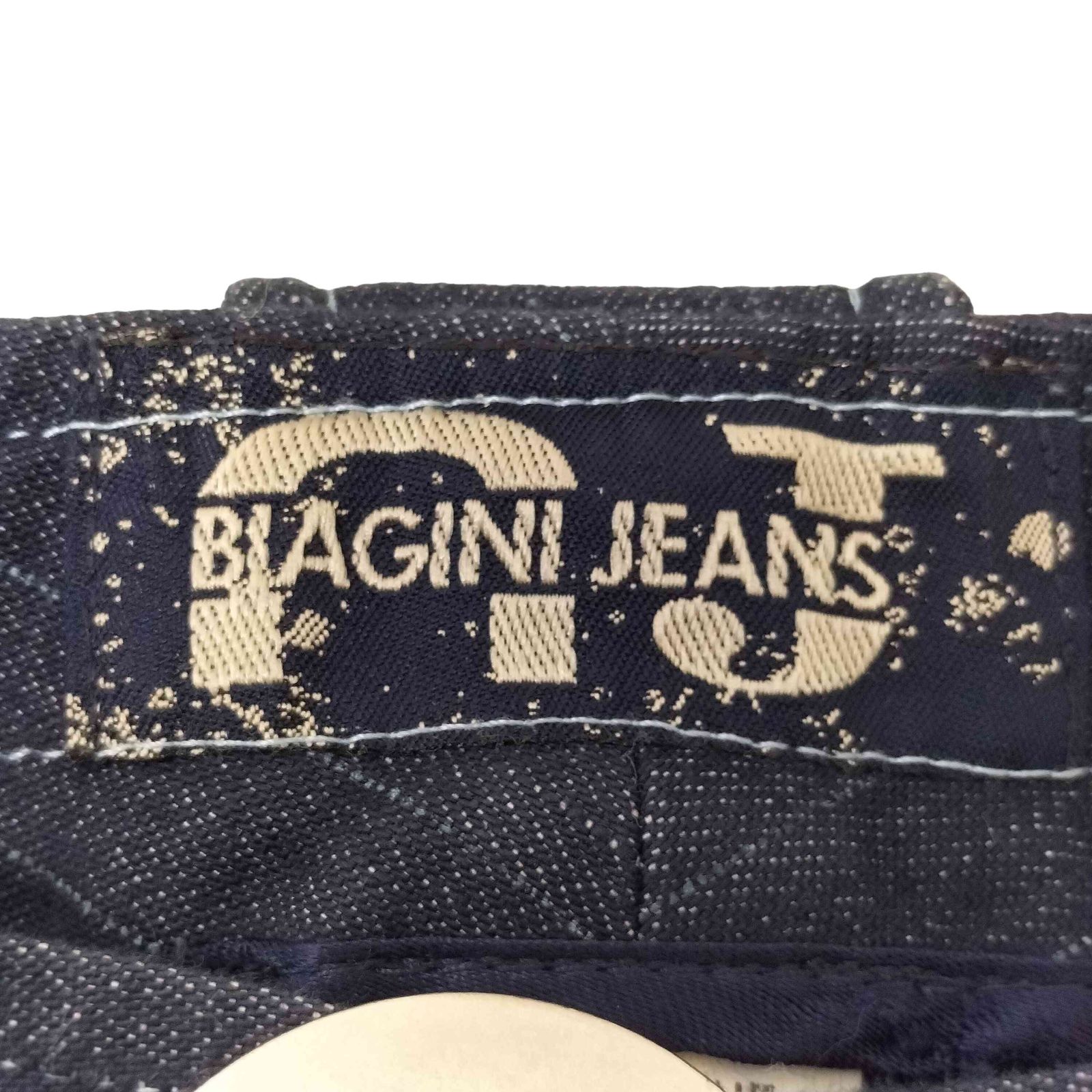 ユーズドフルギ USED古着 {{ANNA BIAGINI}}ポケットデザイン ローライズストライプデニム レディース 42