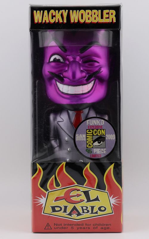 Funko Wacky Wobbler El Diablo SDCC 2009 ファンコ社ワッキーワブラー　エル・ディアブロ　紫メタ・フェイス　コミコン96体限定
