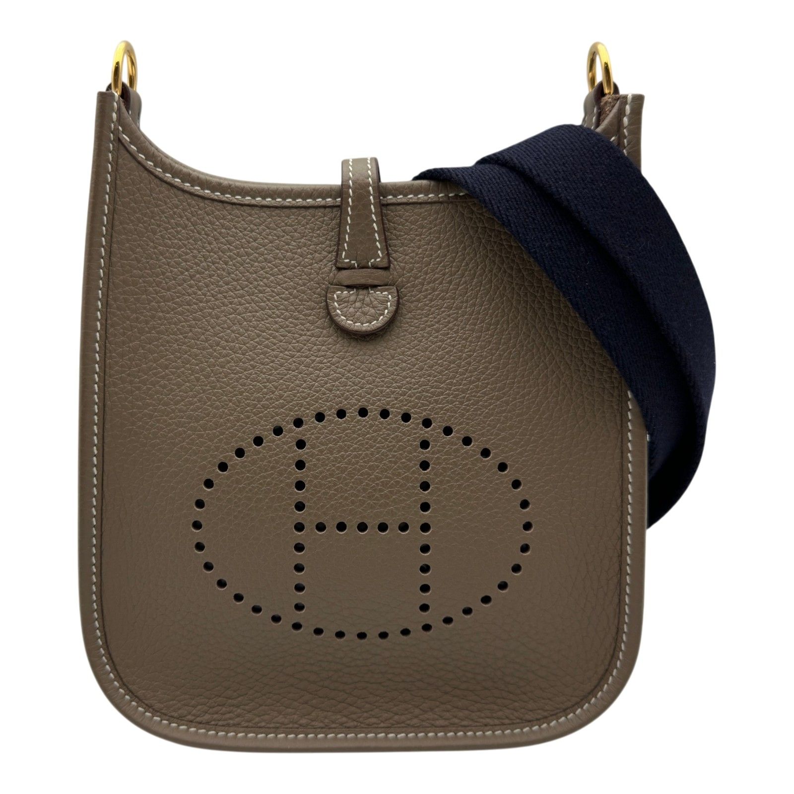 エルメス HERMES エヴリン TPM W刻 エトゥープ ゴールド金具 トリヨン レディース ショルダーバッグ