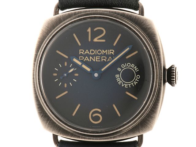 PANERAI パネライ ウォッチ ラジオミール オットジョルニ 時計 PAM01348/OP7536 腕時計 ステンレス/レザー ブルーグラデーション 手巻き ボーイズ【中古】432