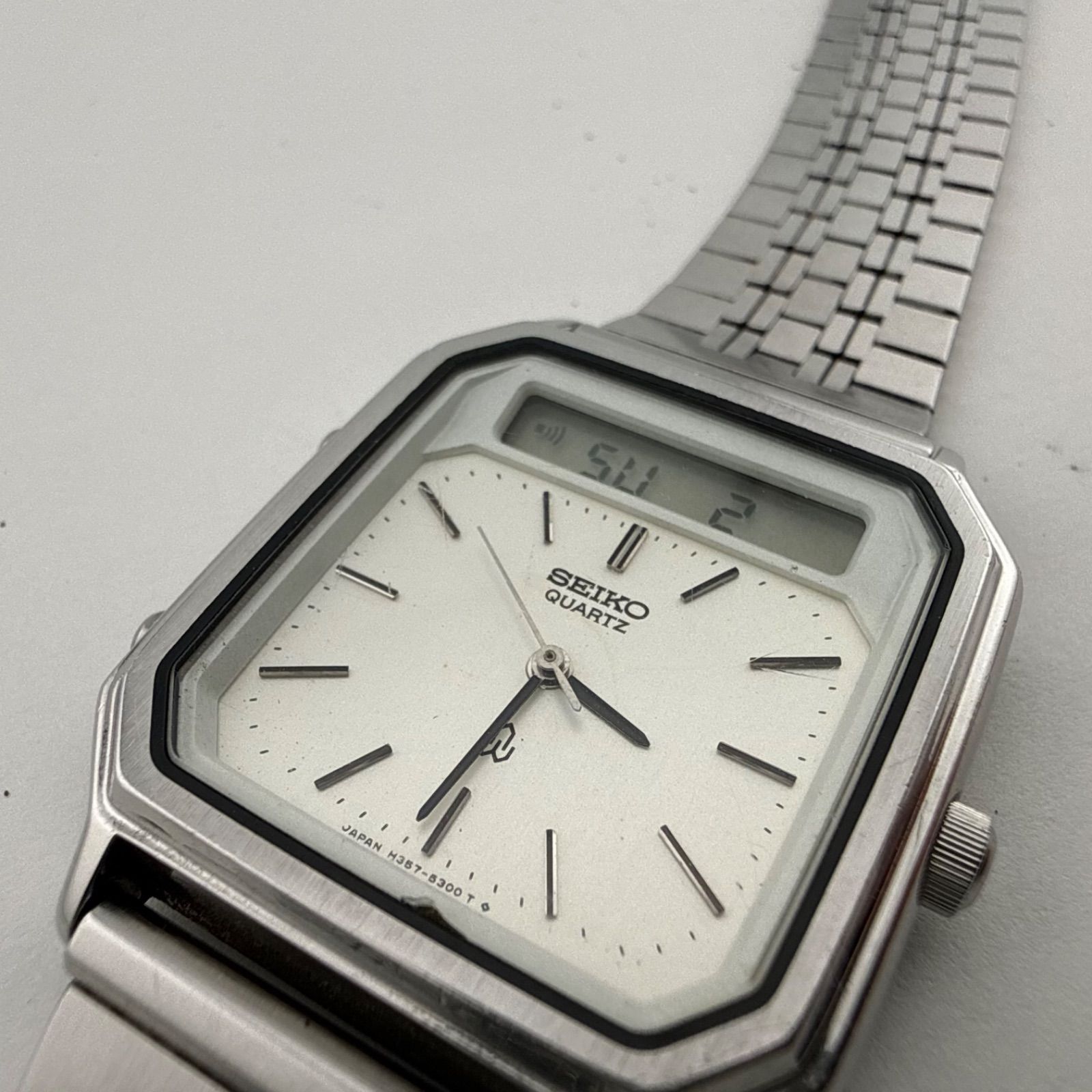 SEIKO H357-5170 セイコー アナデジ メンズ 腕時計 クォーツ 稼働品