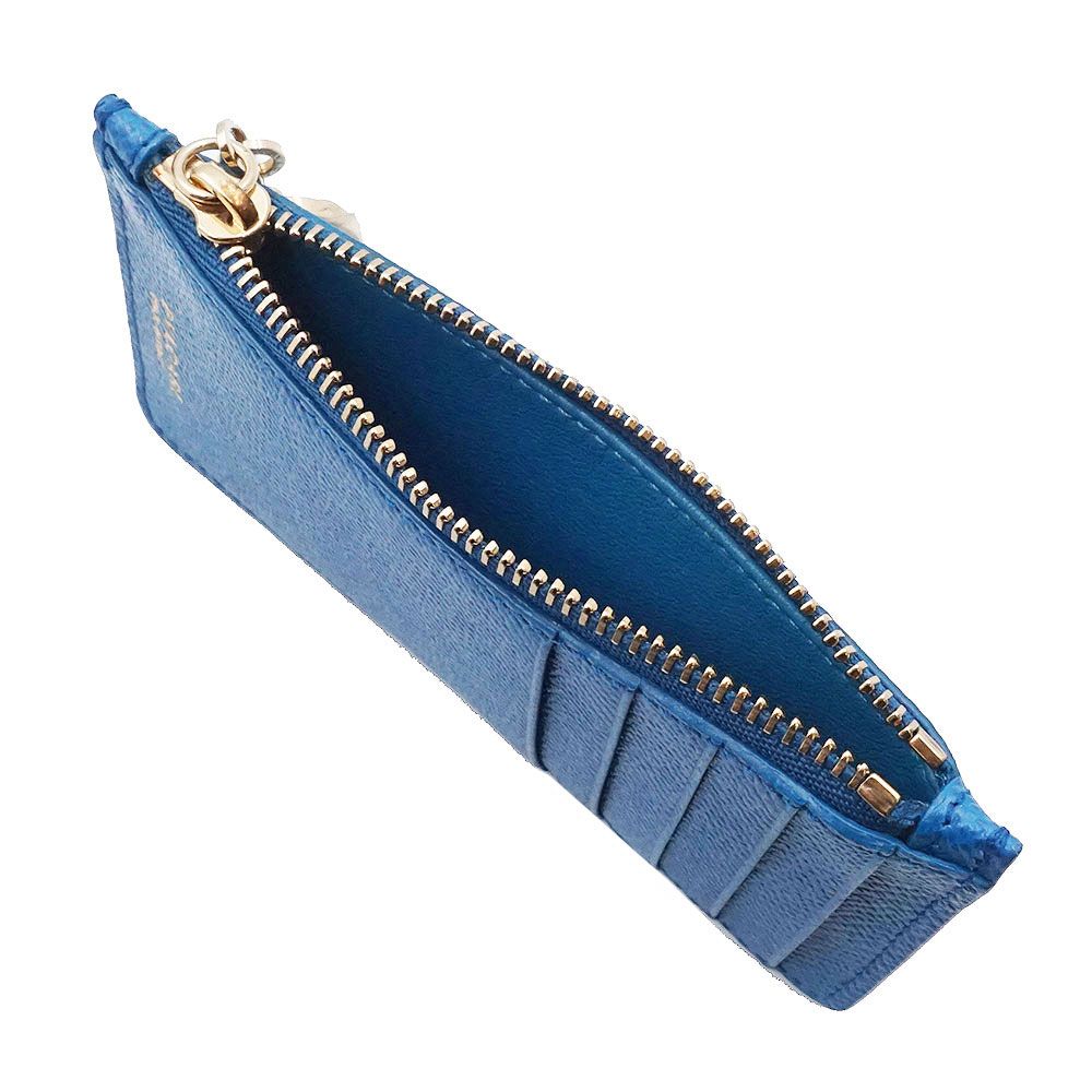 期間限定⭐️値下げBVLGARI ケース ブルー　グレインカーフレザー ブルガリ 282514 ブルガリ ブルガリ グレインカーフレザー ブルー