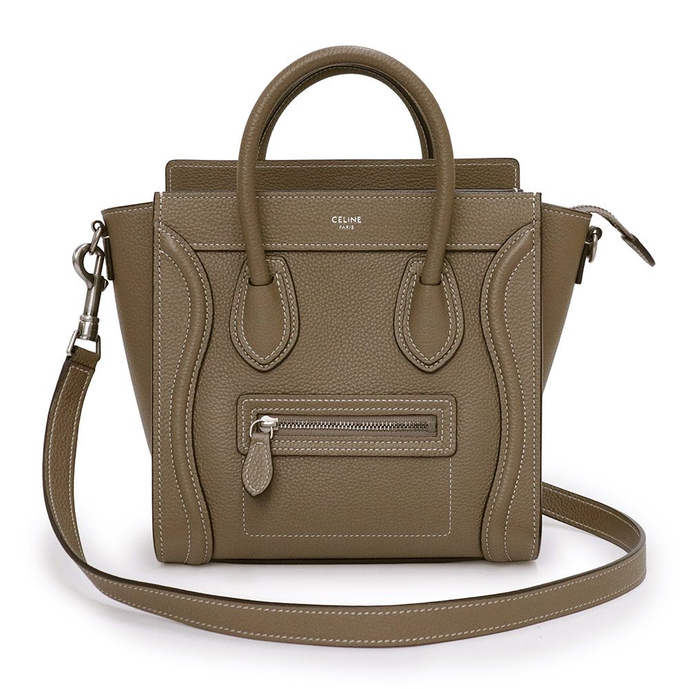 セリーヌ CELINE ラゲージ ミニショッパー ドラムドカーフ スリ セリーヌ 189243DRU ラゲージ ナノ ショッパー ドラムドカーフ レザー