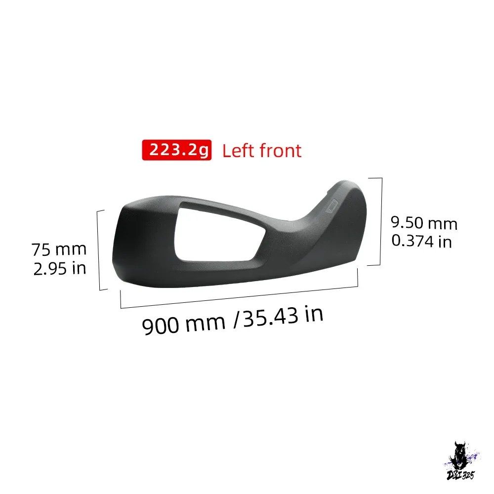 BMW 5/7シリーズ X5/X6 F01/F02/F15/F16 用 シートサイドガード トリム ブラック