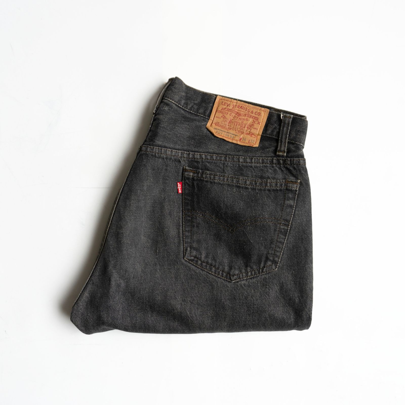 先染め/状態良好】 LEVI'S 【80s/501 ブラックデニム デニムパンツ】36