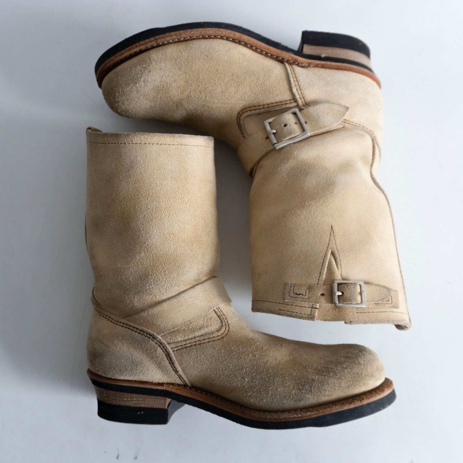 05年製】REDWING【8268/スウェードエンジニアブーツ】US9 D レッド