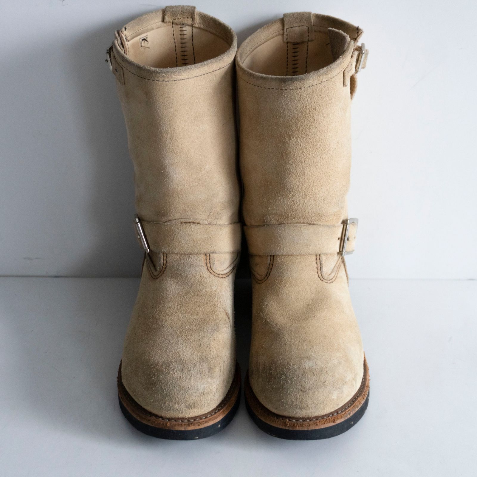 05年製】REDWING【8268/スウェードエンジニアブーツ】US9 D レッド