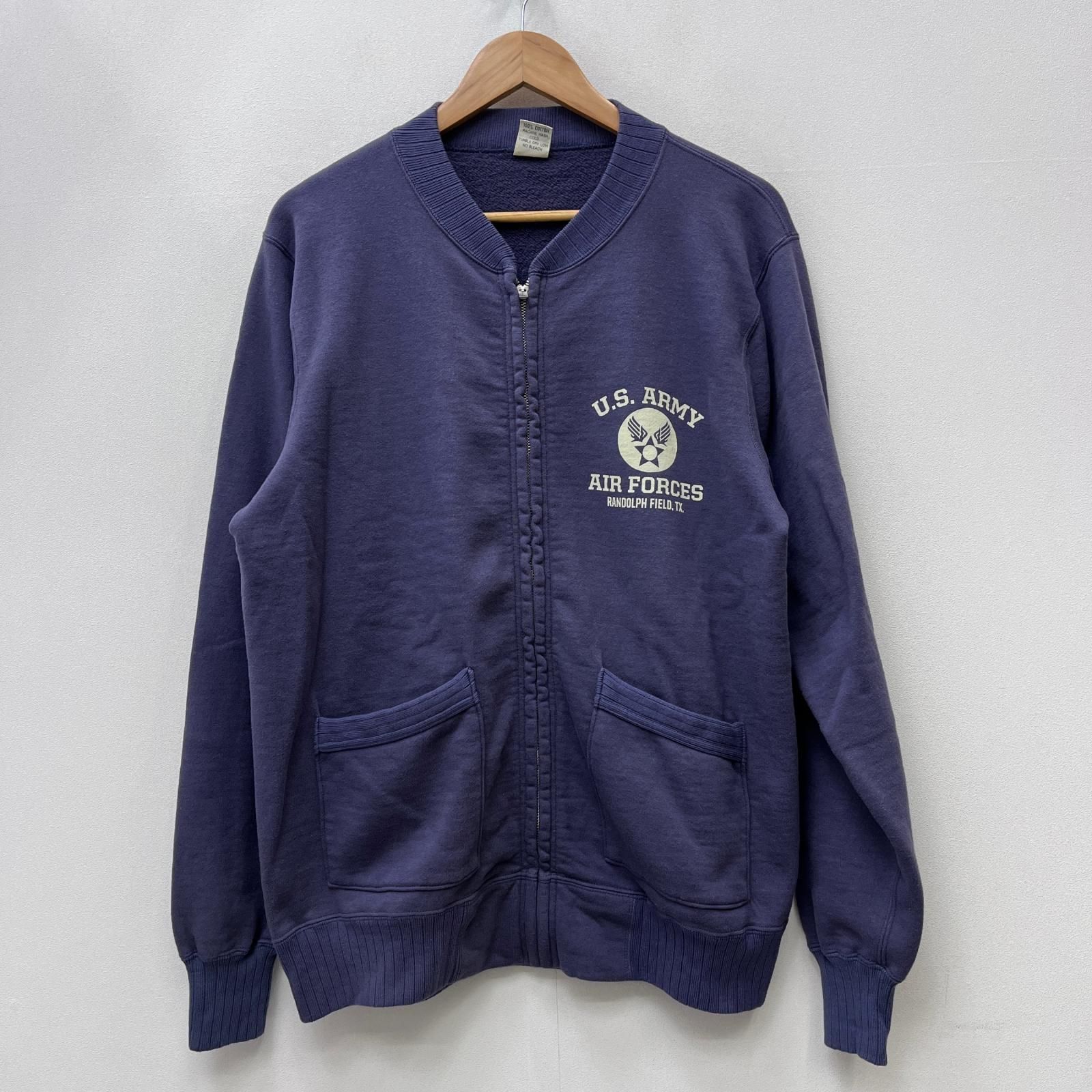 【加古川店】 中古 Buzz Rickson's | バズリクソンズ カーディガン U.S.ARMY AIR FORCE SET-IN ZIP SWEAT SHIRT BR65601 パープル サイズ：XL 【93】