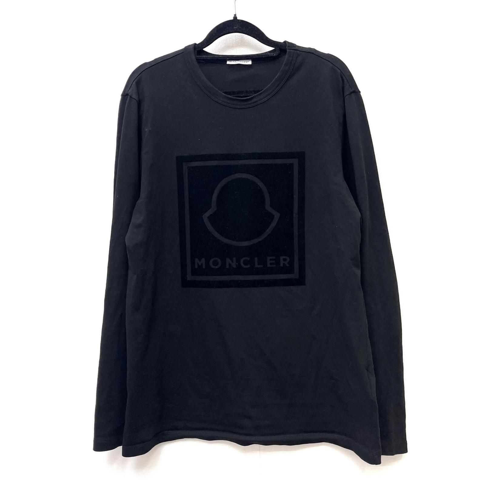 【加古川店】 中古 MONCLER | モンクレール 長袖Ｔシャツ MAGLIA 国内正規品 G20918D00002 ブラック サイズ：M 【108】