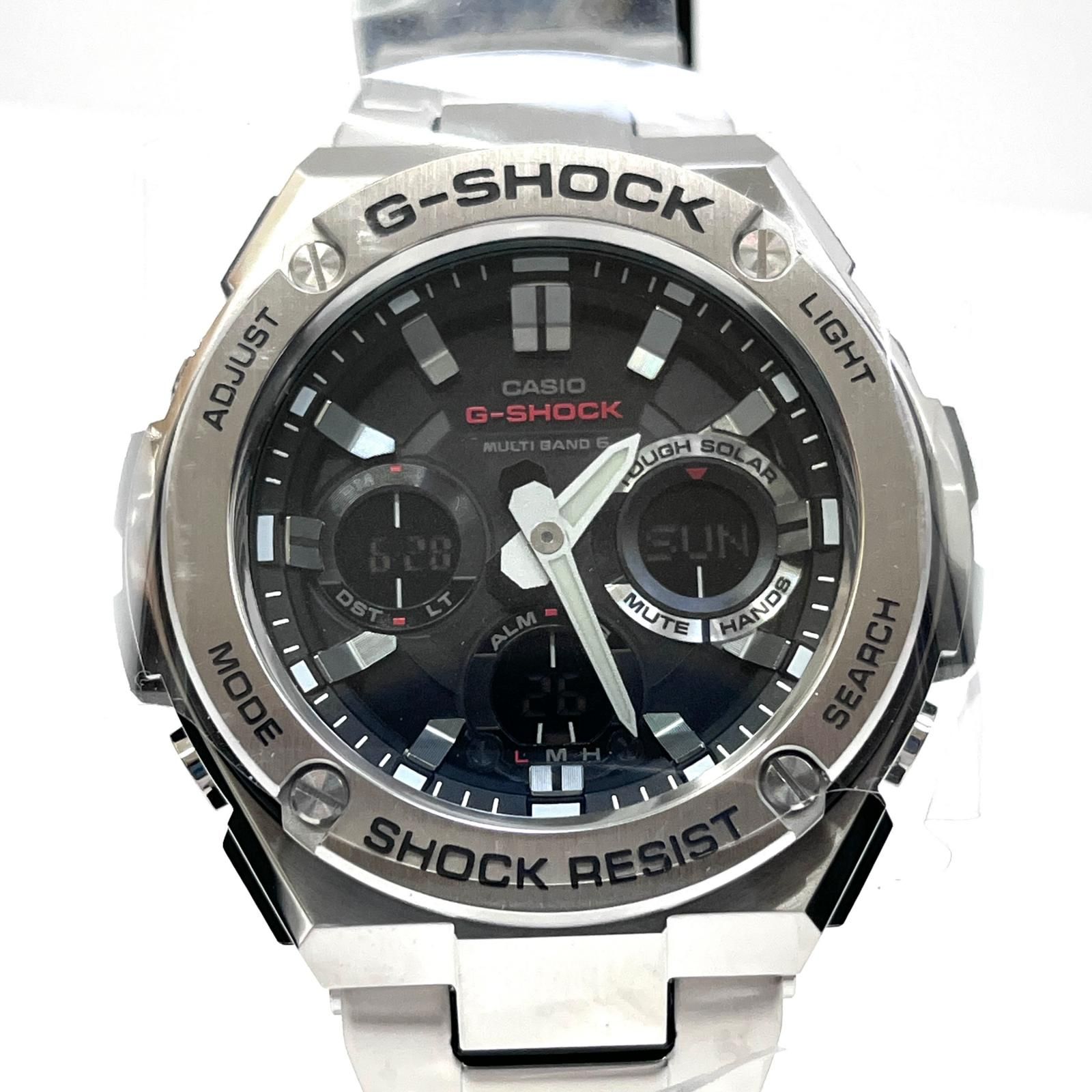 【加古川店】 中古 G-SHOCK | ジーショック 腕時計 アナデジ表示 ソーラー電波時計 GST-W110D-1AJF シルバー 【131】
