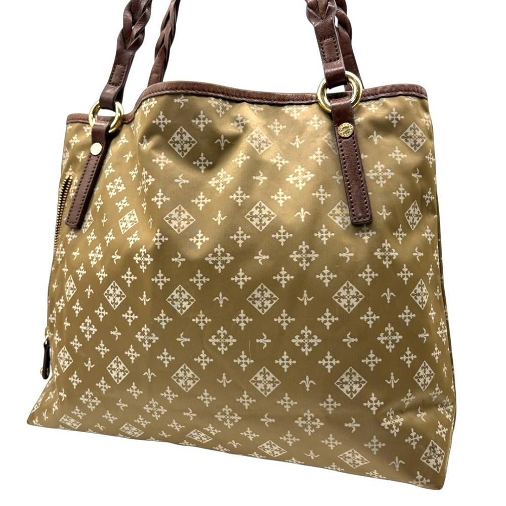 RUSSET ラシット トートバッグ ナイロン ゴールド 総柄 肩掛け 