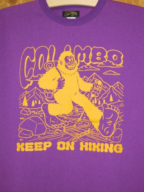 コリンボ Tシャツ BIGFOOT HIKKING パープル