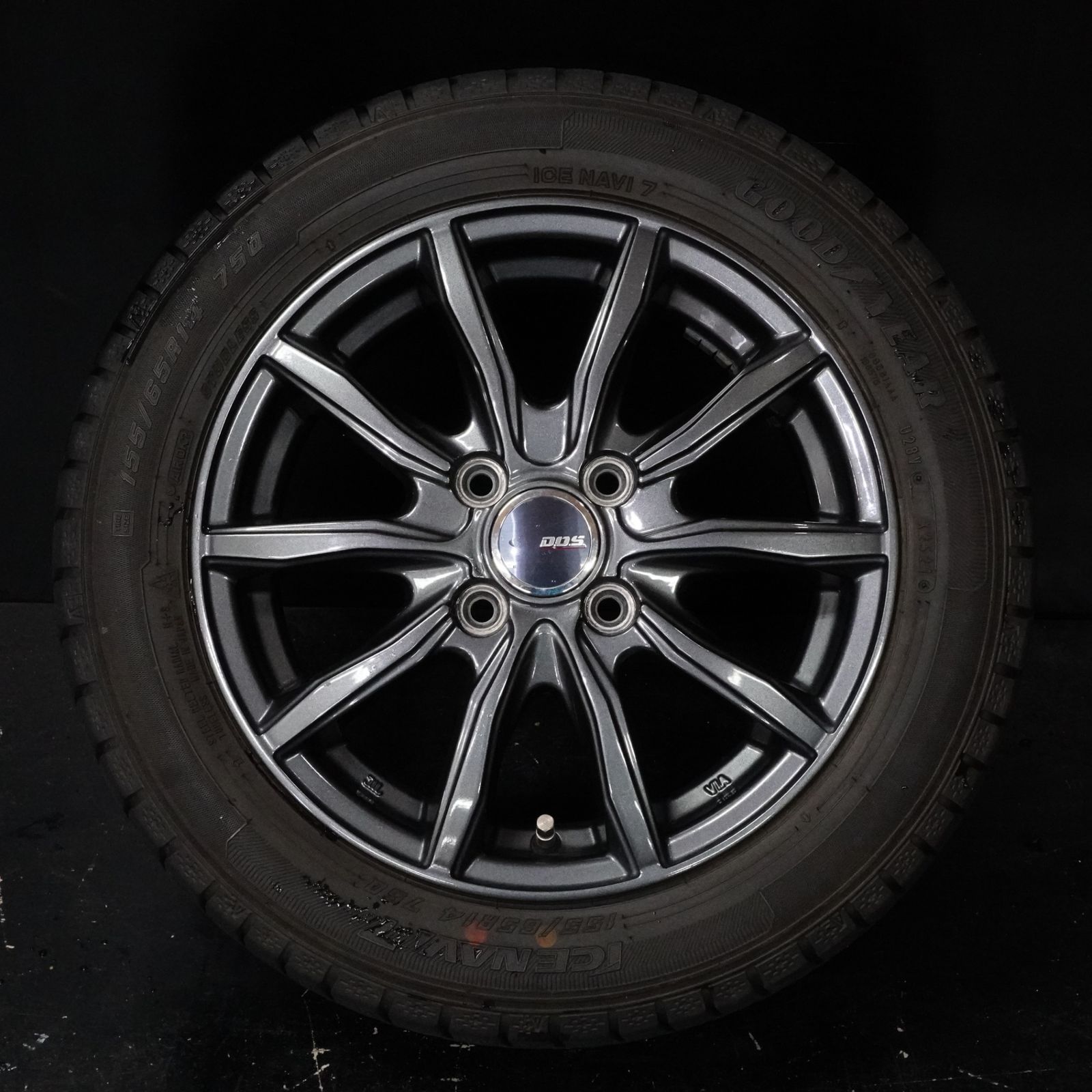 売り切り 21年製 バリ山 グッドイヤー アイスナビ7 155/65R14 BADX