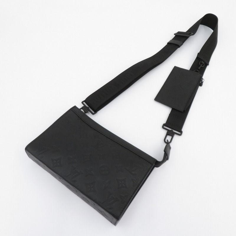 【瀬戸大橋店】 中古 LOUIS VUITTON | ルイ・ヴィトン ショルダーバッグ ガストン･ウェアラブル ウォレット M81115 モノグラム シャドウ ブラック 【122】