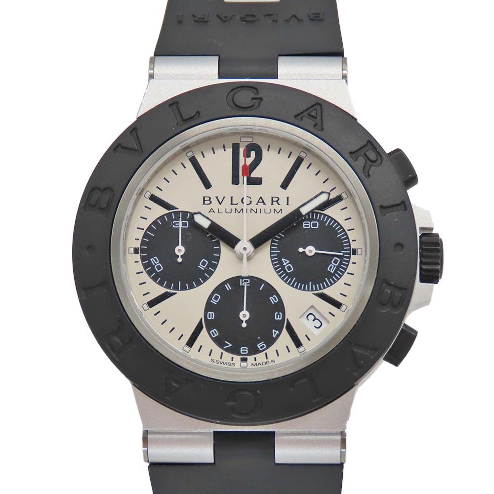【中古】 BVLGARI ブルガリ BB40ATCH アルミニウム クロノグラフ 40mm 自動巻き メンズ 腕時計 アルミ ラバー 人気モデル TA2500332 【無料ギフトラッピング承ります】 中古】 BVLGARI ブルガリ BB40ATCH アルミニウム クロノグラフ 40mm