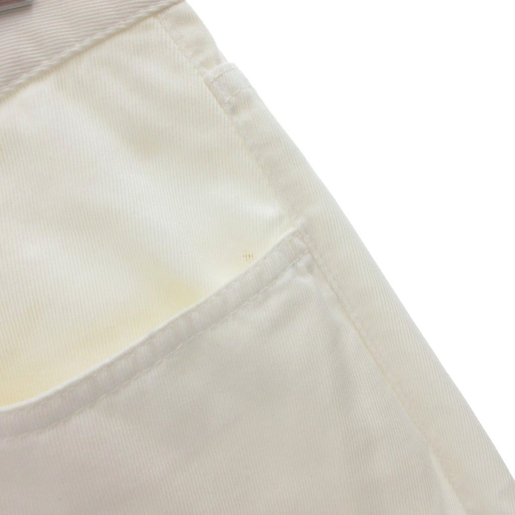 ロロピアーナ Loro Piana ストレートパンツ スラックス コットン 32 白