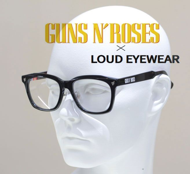 【ガンズ大判クロス プレゼント】 ガンズ・アンド・ローゼズ コラボ メガネフレーム 伊達メガネ USE YOUR ILLUSION 1 モデル LOUD EYEWEAR 正規品