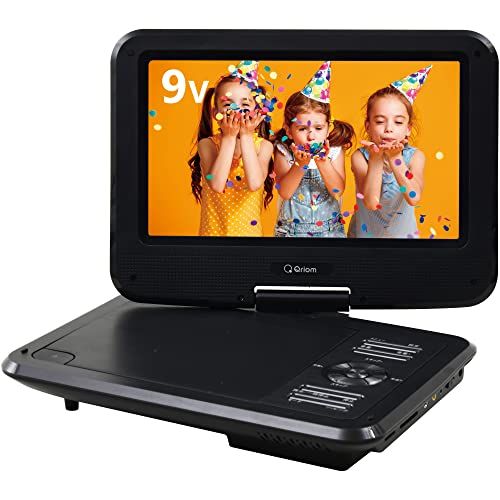 [山善] ポータブル DVDプレーヤー CPRM対応 9インチ 3WAY電源 AC/DC/乾電池 車載用バッグ付き CDリッピング機能 レジューム機能搭載 軽量 リモコン付き CPD-N90(B)e a000c595