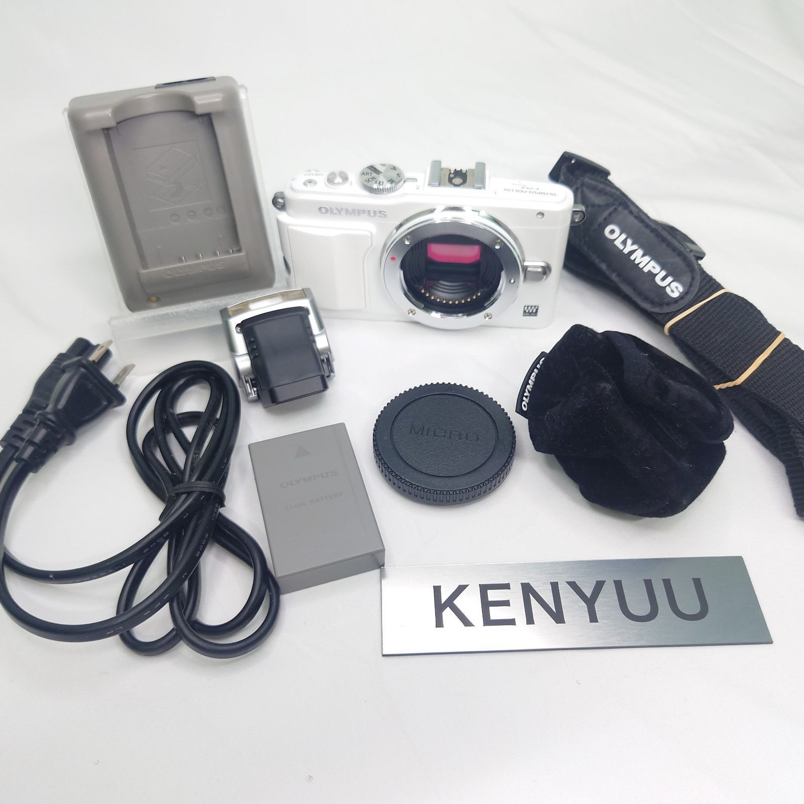 OLYMPUS ミラーレス一眼 ホワイト レンズ付き 外観美品】OLYMPUS PEN LITE E-PL6 ボディ ホワイト オリンパス ミラー