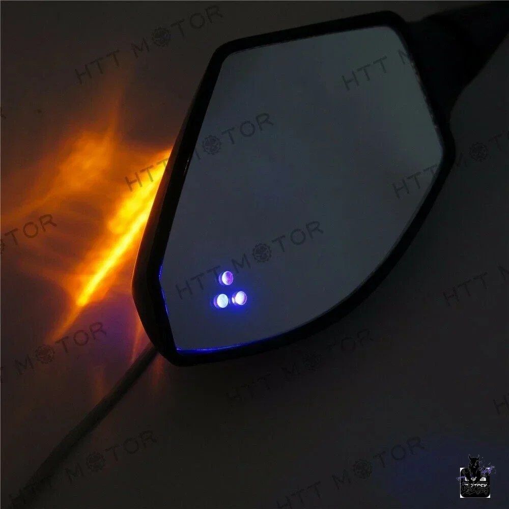 ホンダ CBR600RR/CBR1000RR 用 LED ターンシグナルミラー グロスブラック 2003-2012