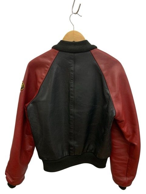 VANSON スタジャン M レッド　新品同様品。 VANSON/バンソン/レザー/スタジャン/サイズ36/レッド＆ブラック/メンズ