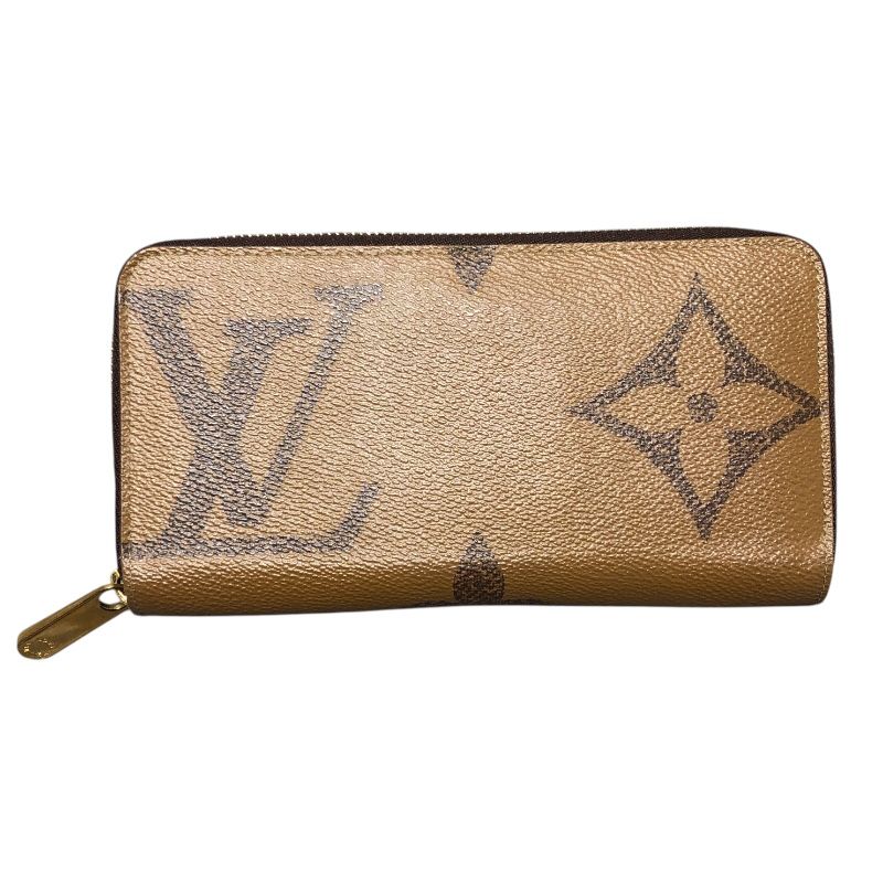 ルイ・ヴィトン LOUIS VUITTON ジッピーウォレット M69353 ブラウン モノグラム・ジャイアント・リバーㇲ レディース 長財布