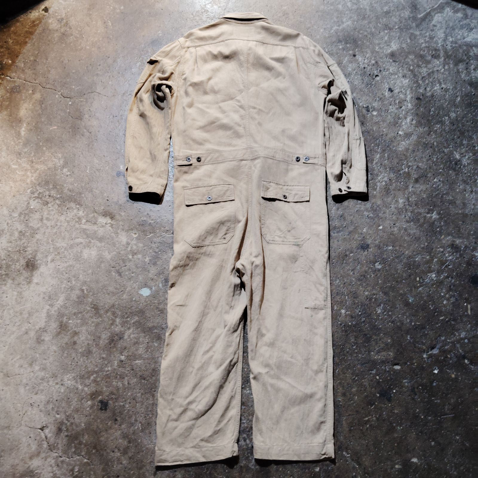 RRL Linen Cotton Herrinbone Coverall ペイント加工 リネンコットン