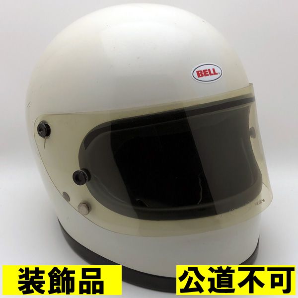 【装飾品・公道不可】純正シールド付 BELL STAR 2 WHITE 58cm 【海外直輸入中古品】フルフェイスヘルメット アメリカン 族ヘル オンロード ベル スター2 ホワイト 白色 Mサイズ 52,998円