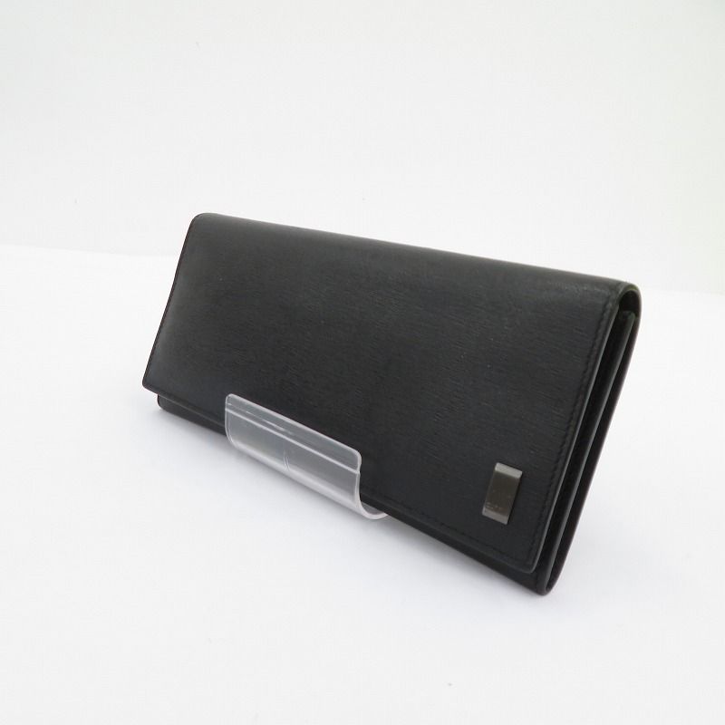 【瀬戸大橋店】 中古 Dunhill | ダンヒル 長財布 サイドカー ガンメタル L2RF10 ブラック 【125】