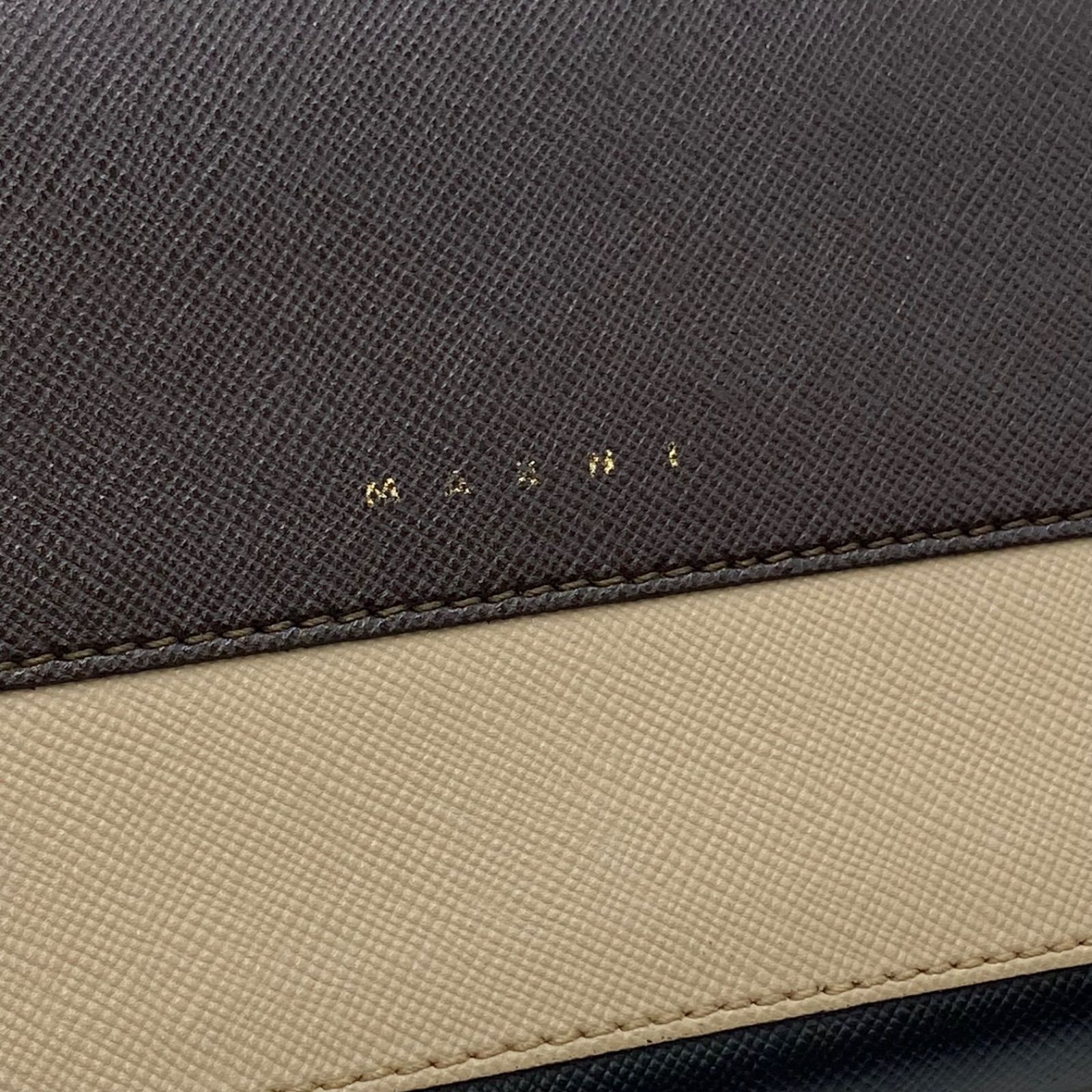 MARNI マルニ 長財布 ウォレット ラウンドジップ レザー サフィアーノ