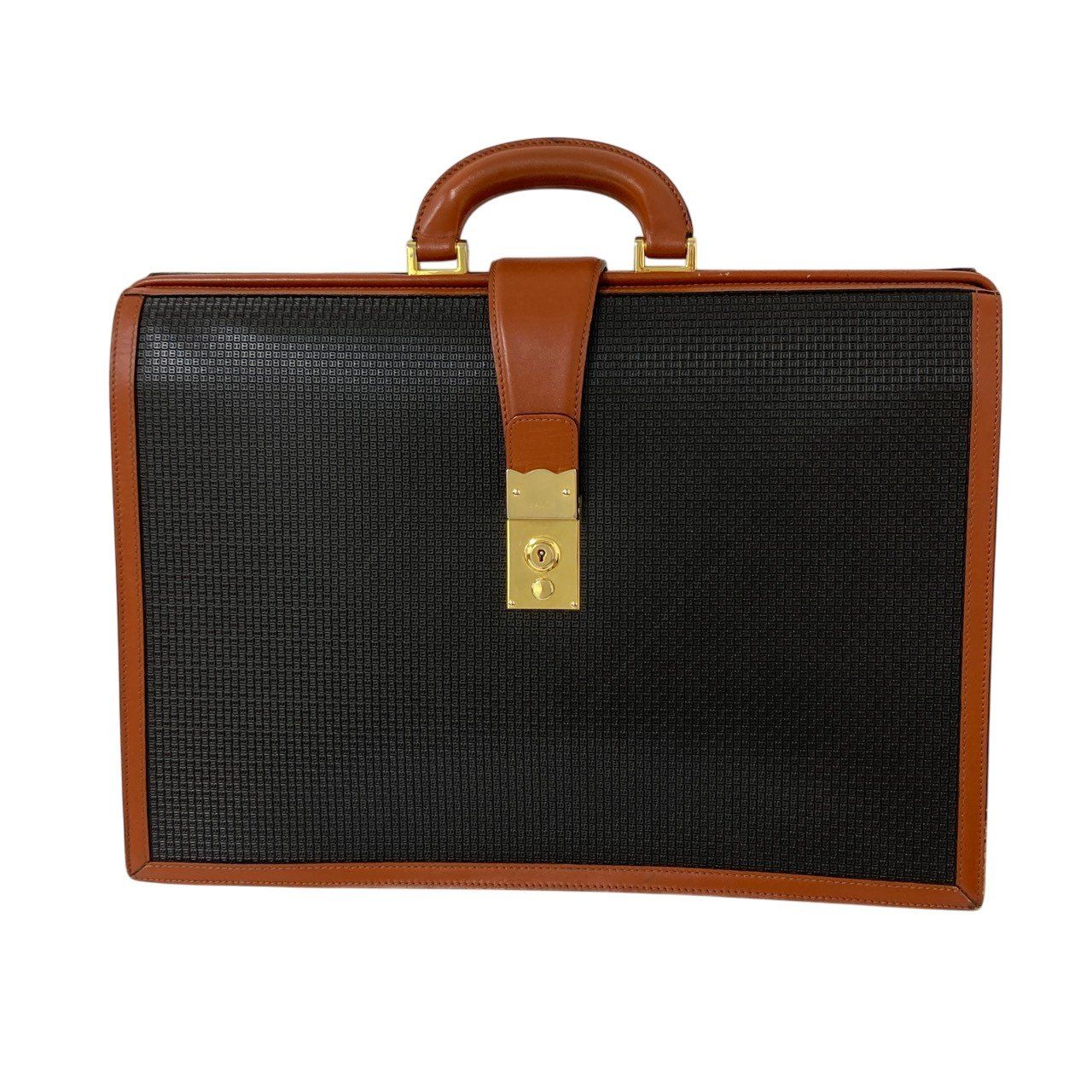 BALLY/バリー/ヴィンテージ/ロゴ/ダレスバッグ/ビジネスバッグ/鍵/ネームタグ付/内側難あり/メンズ/RS1850