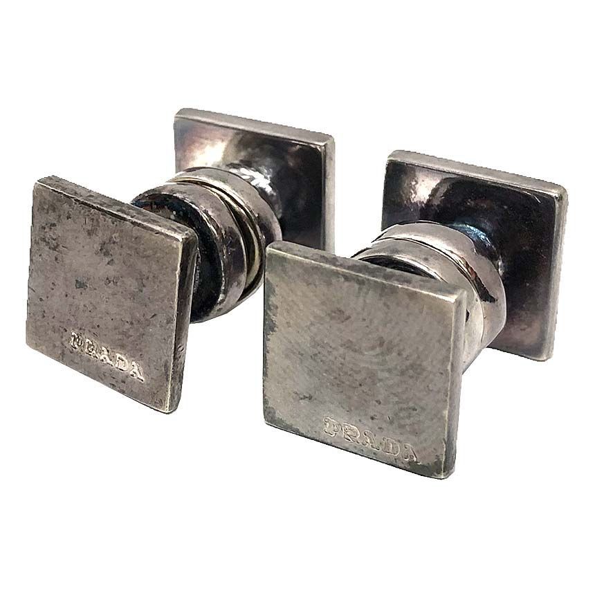 PRADA プラダ カフス カフリンクス シルバー マグネット式 aq13021 8,712円