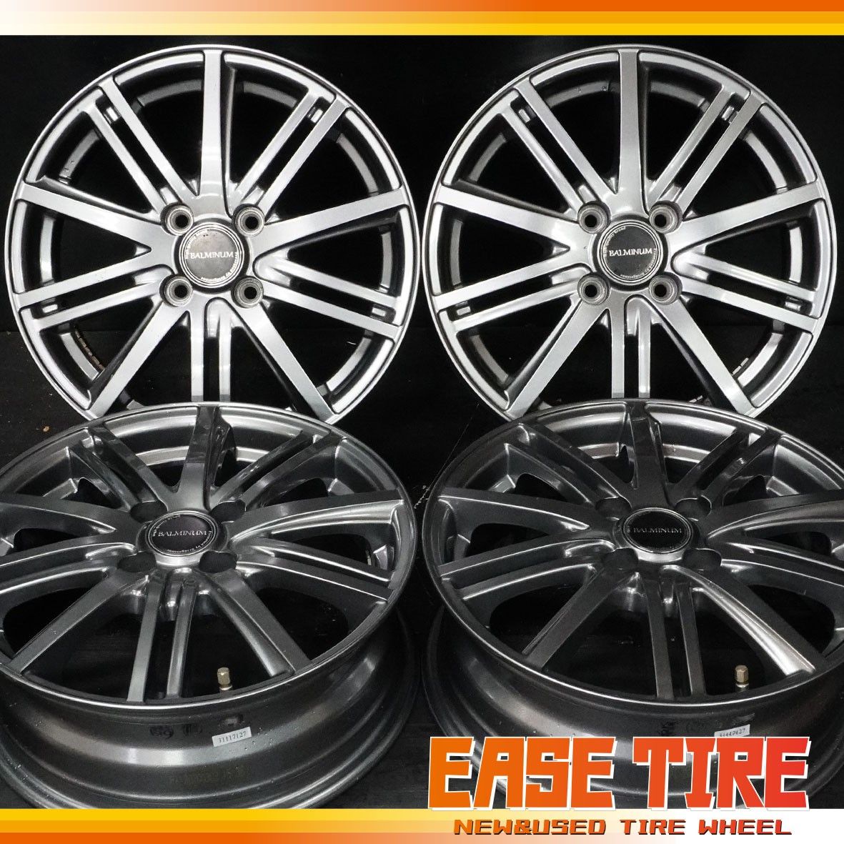 中古ホイール ブリヂストン バルミナ 15インチ 5.5J +42 100 4H 4本
