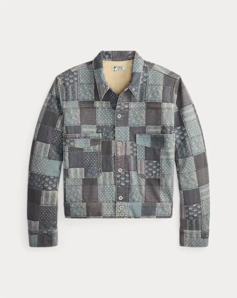 RRL(ダブルアールエル) 26 SS パッチワーク プリント ジャージ ジャケット