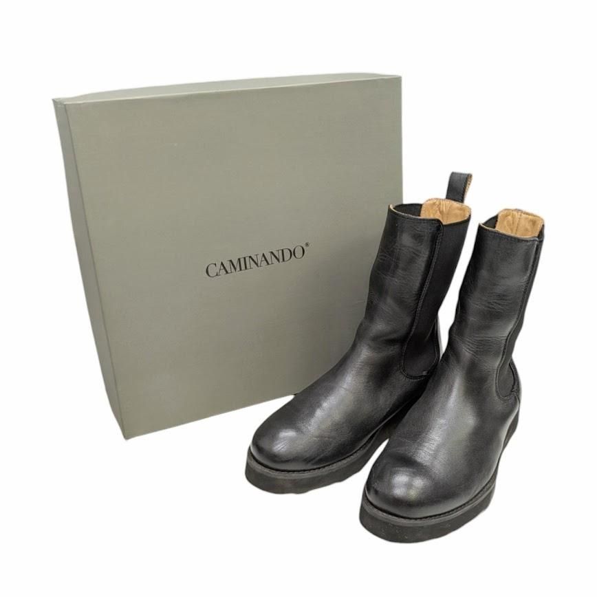 Caminando カミナンド サイドゴアブーツ 20157 ブラック系 サイズUS6 UK4.5 EU37 23cm 662821