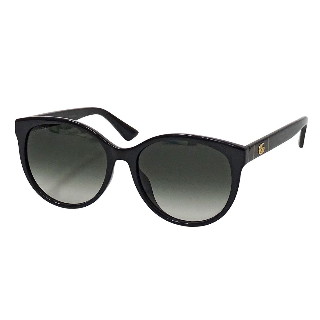 グッチ GUCCI サングラス レディース メンズ ブランド ブラック GG0636SK サイズ56□17 150 グラデーション おしゃれ 【中古】