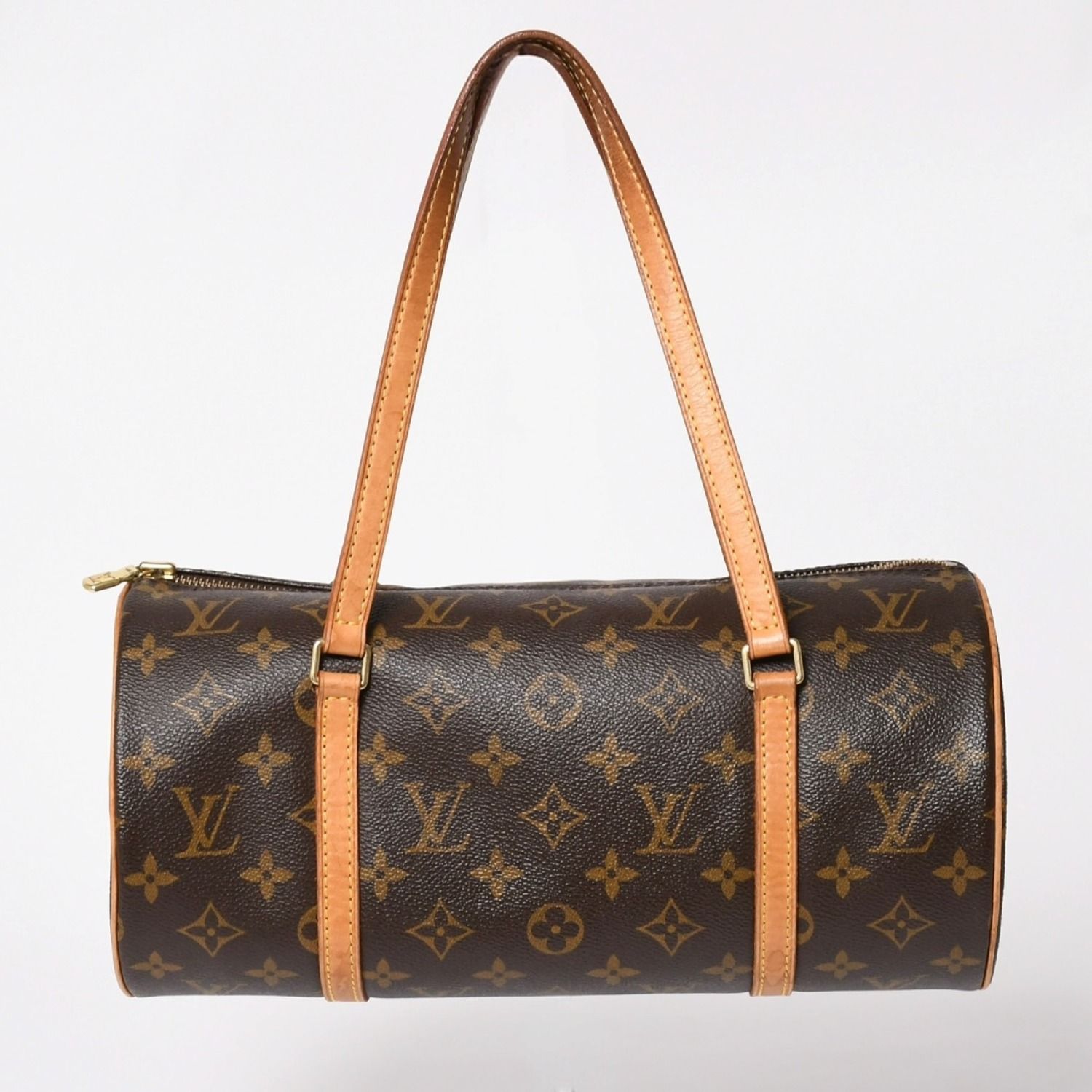 LOUIS VUITTON ルイヴィトン パピヨン30 GM ハンドバッグ M51365 モノグラム ゴールド金具 筒型 美品 中古 4a004616