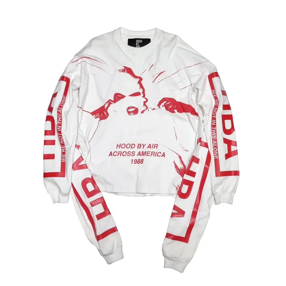 WHO-BY-AIR-16FW ACROSS AMERICA Tシャツ-白-M