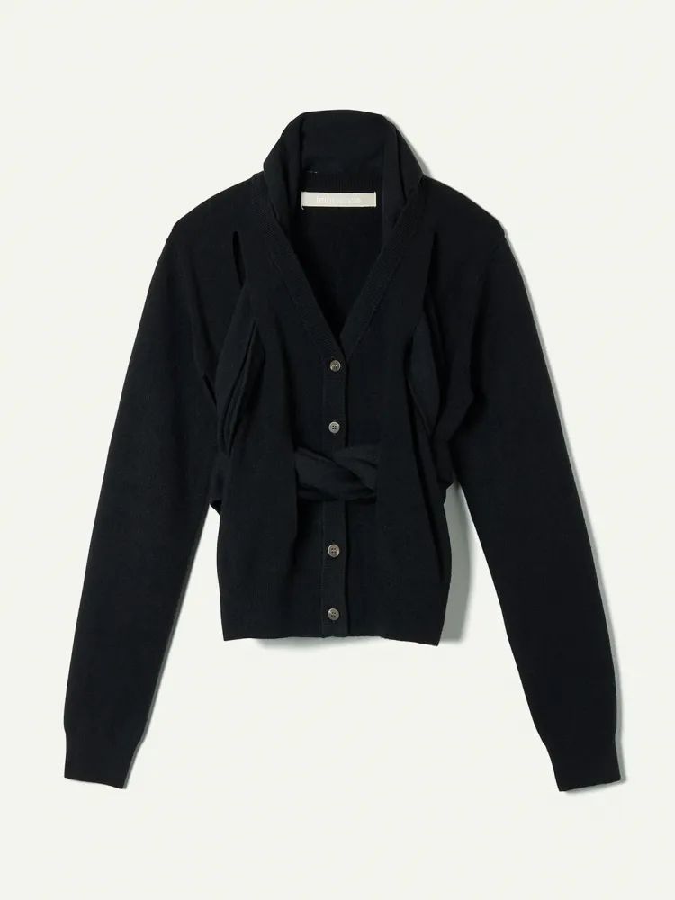 LEINWANDE Ribbon Tie Cardigan ラインヴァンド リボン タイ カーディガン 新品未使用