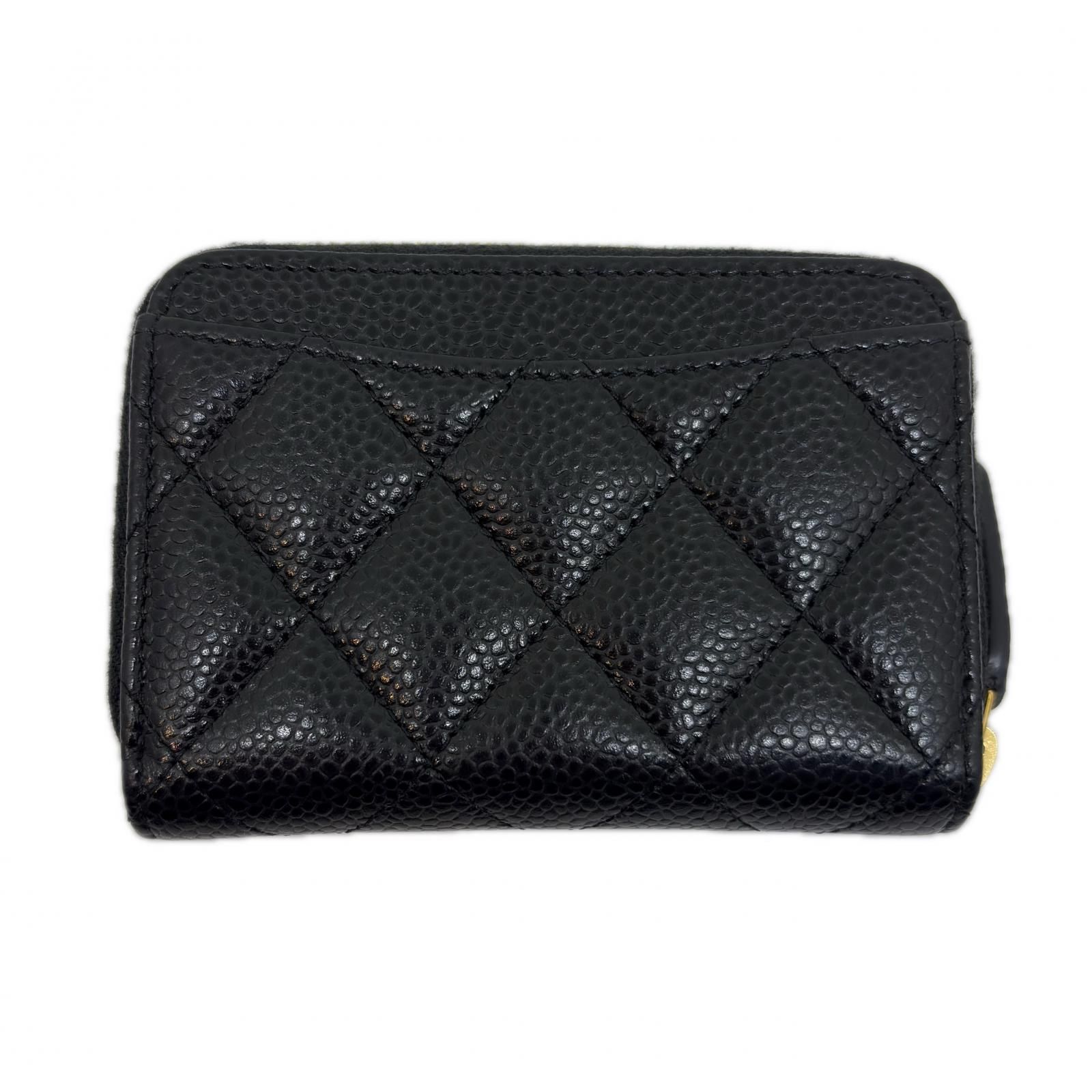 シャネルの小銭入れ CHANEL シャネル マトラッセ コインケース 小銭入れ ブラック/GP