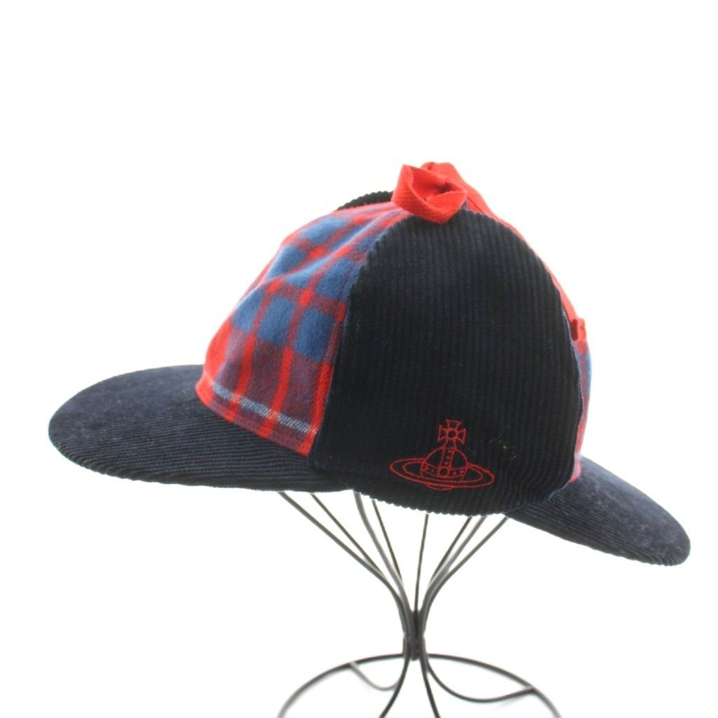 viviennewestwood REDLABER チェック柄 キャップ ヴィヴィアンウエストウッド Vivienne Westwood 19AW タータンチェック