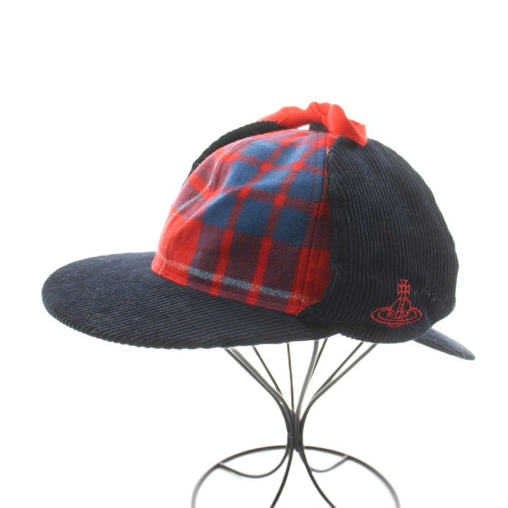 viviennewestwood REDLABER チェック柄 キャップ ヴィヴィアンウエストウッド Vivienne Westwood 19AW タータンチェック