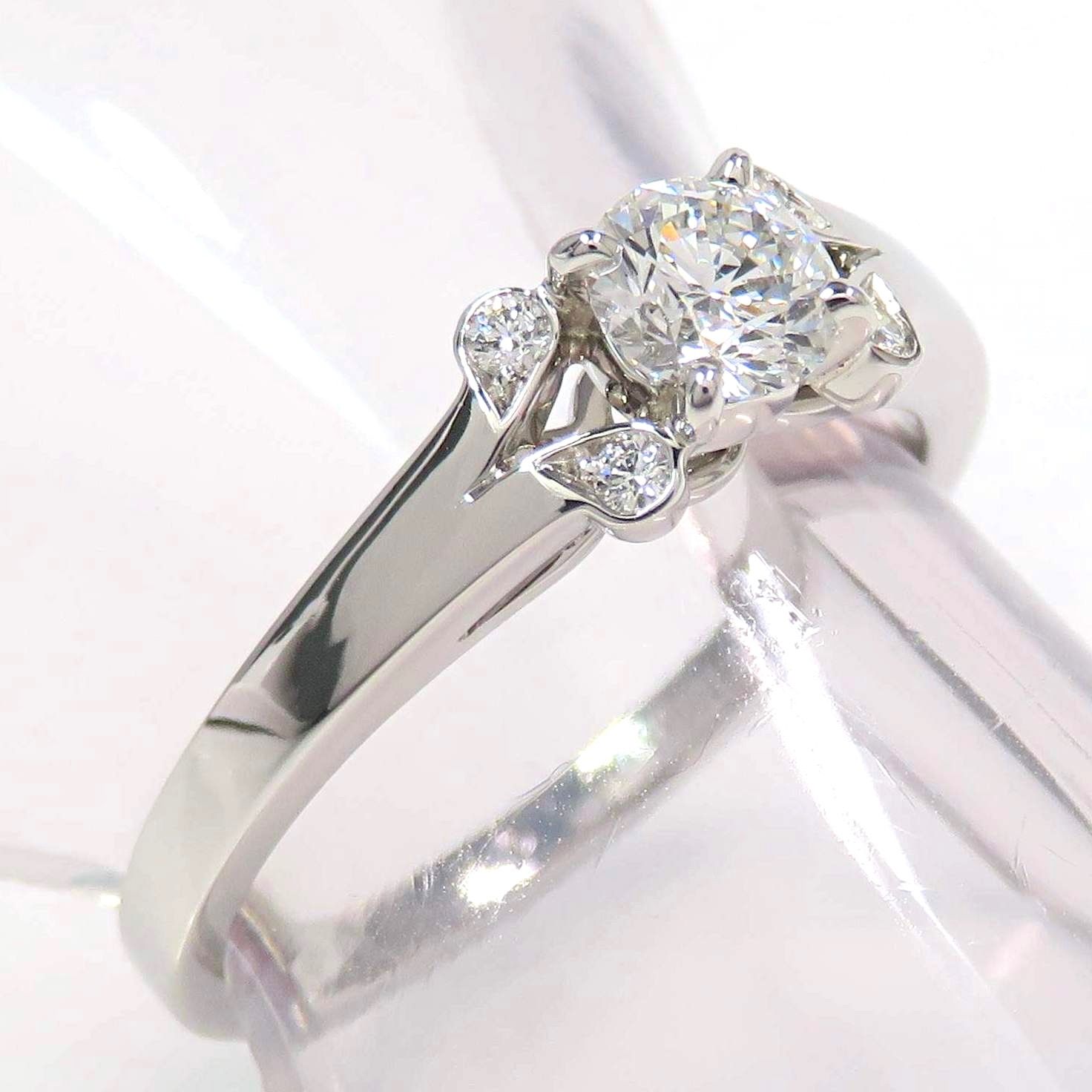 Cartier カルティエ Pt950 ダイヤモンド0.29ct バレリーナ ソリテール
