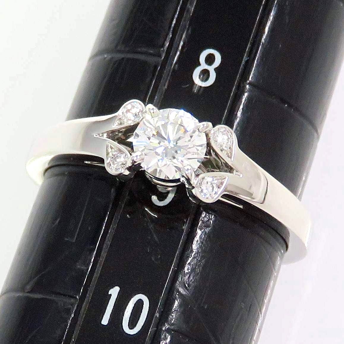 Cartier カルティエ Pt950 ダイヤモンド0.29ct バレリーナ ソリテール