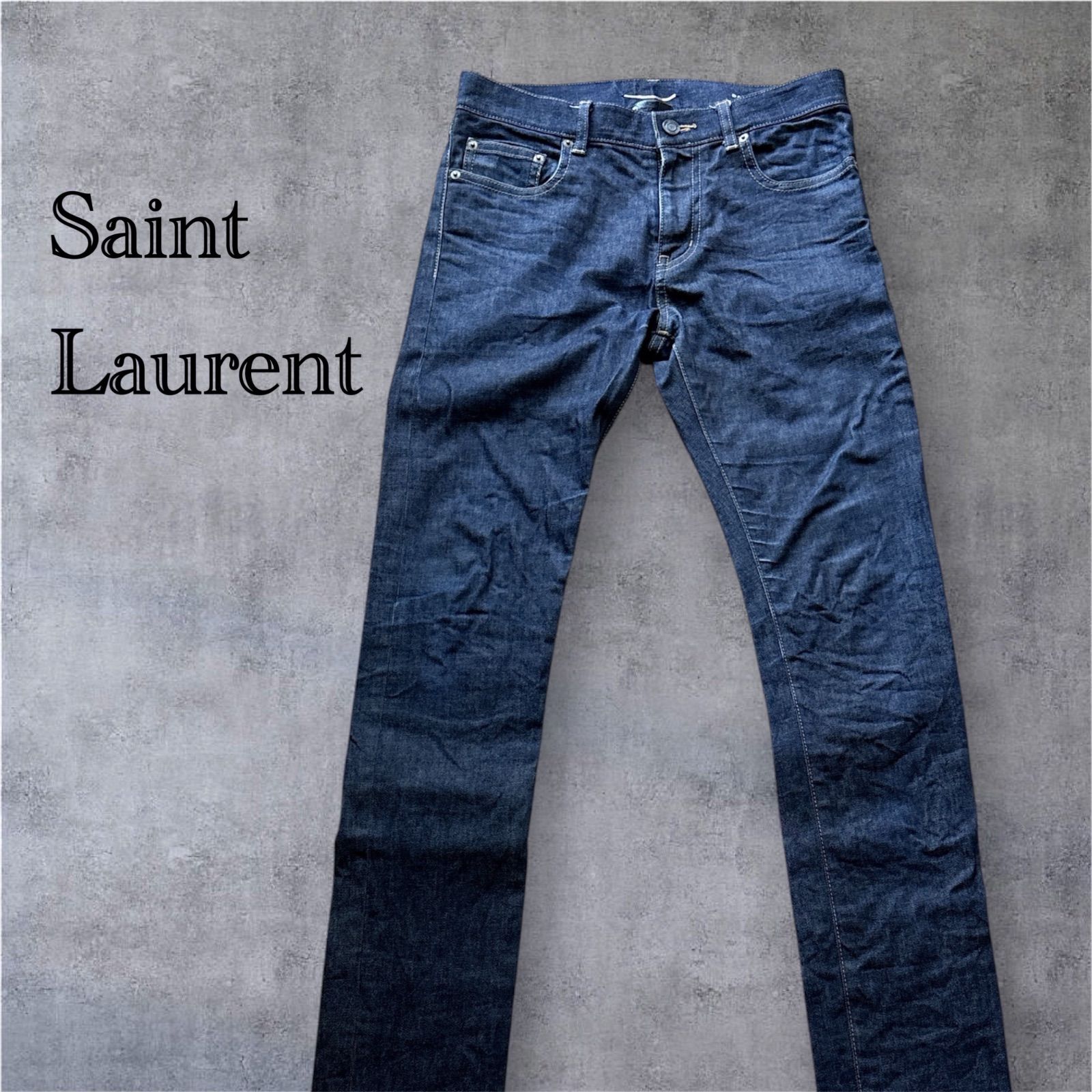 Saint Laurent paris サンローラン デニム　スキニーデニム　D02 M/SK-LW 濃紺　インディゴ　sizeS相当